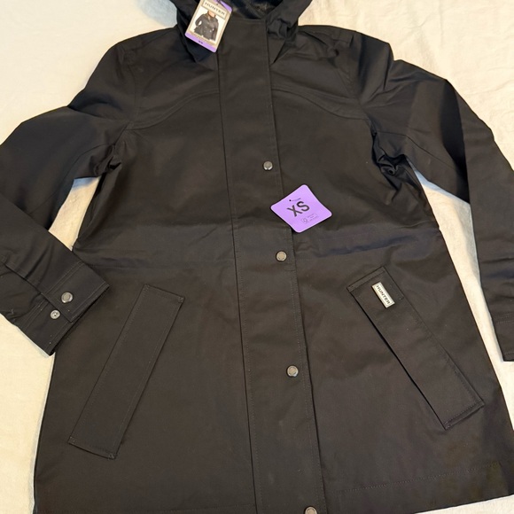 Hunter Jackets & Blazers - Hunter Women's Black Utility rain Jacket
